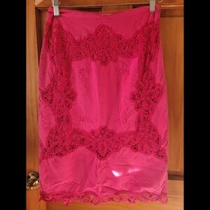 M. Kalan Pink Lace Skirt